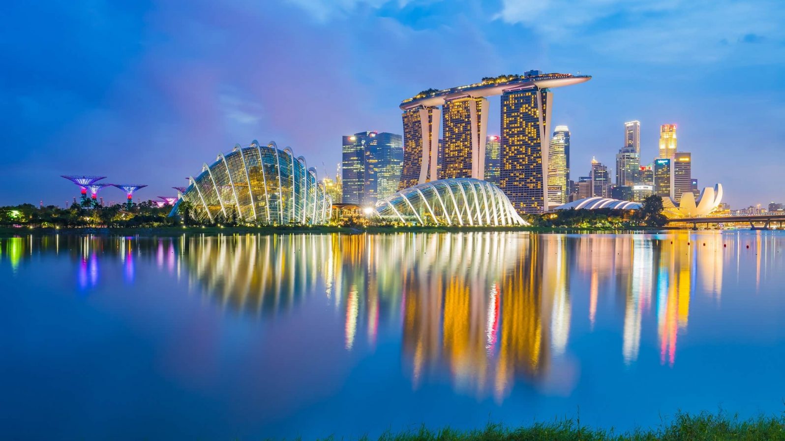 Singaporen kaupunkisilhuetti