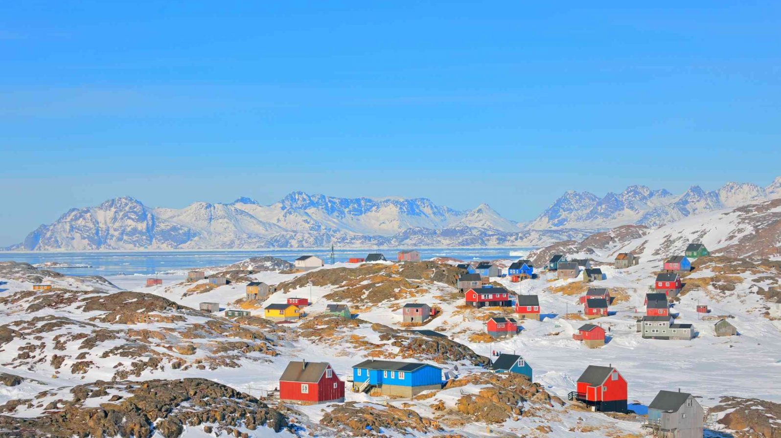 Värikkäitä taloja Grönlanti