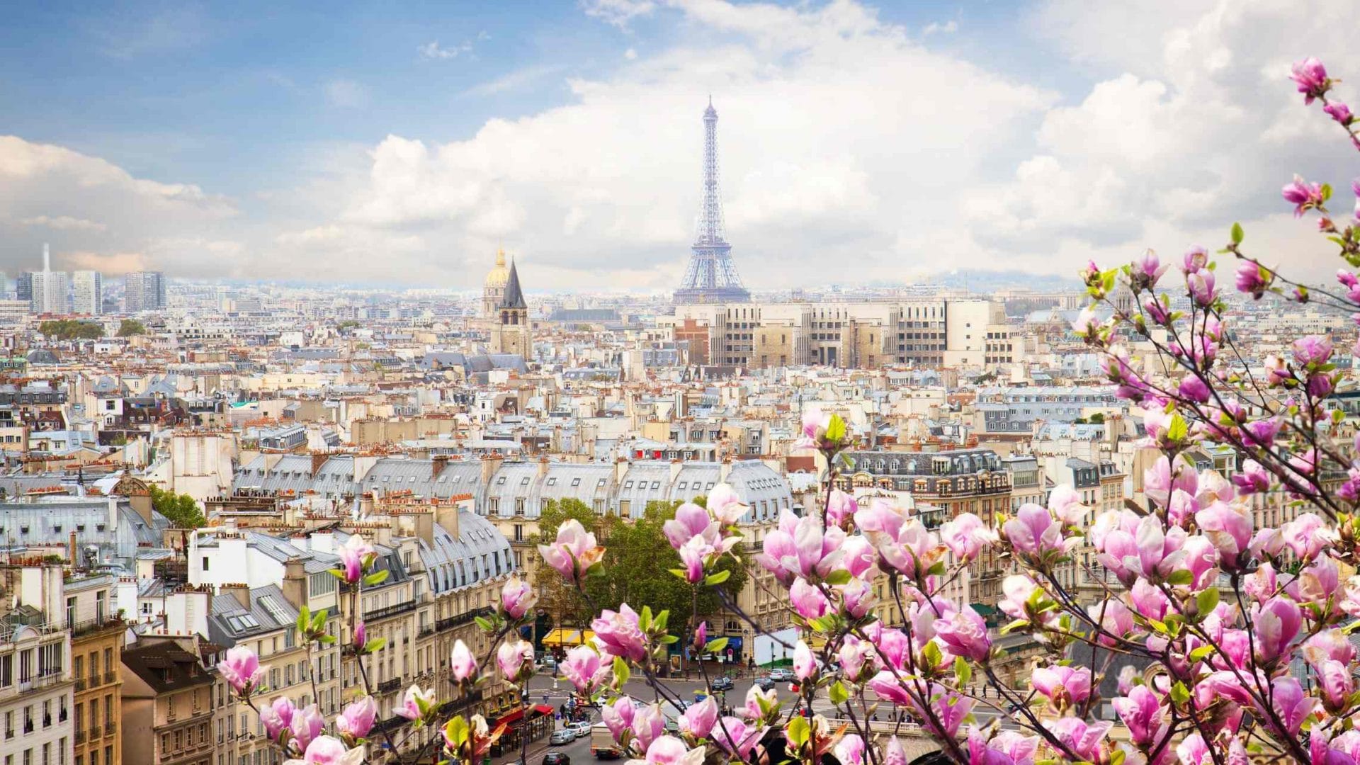 Pariisin kaupunkikuva ja Eiffeltorni Ranska