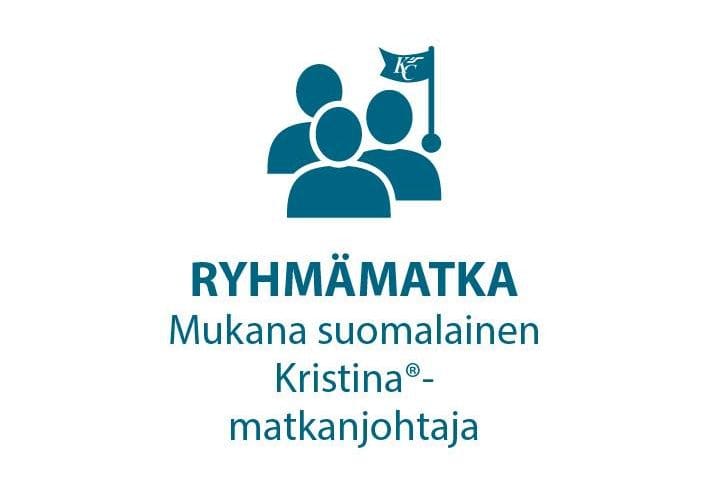 Ryhmämatka mukana suomalainen Kristina matkanjohtaja