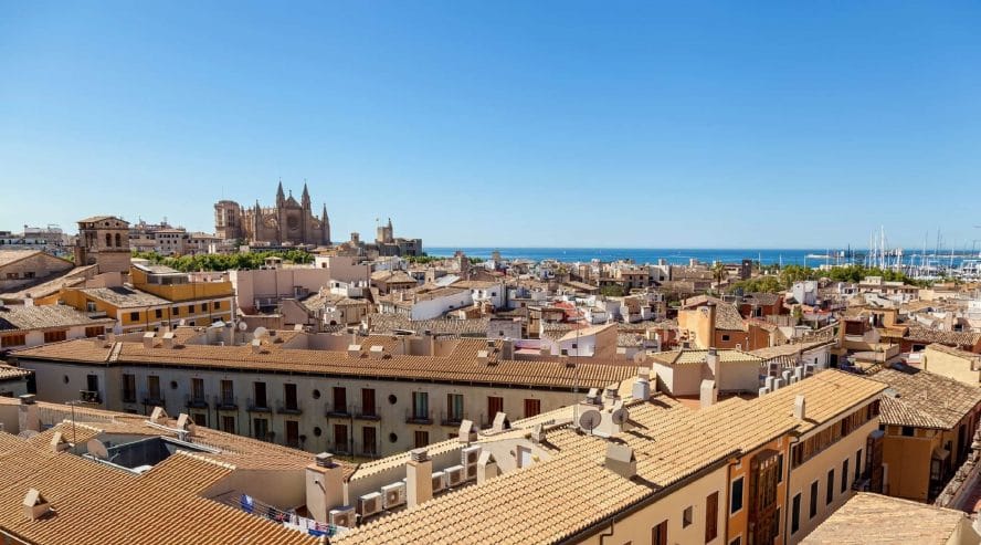 Palma de Mallorca vanhakaupunki Espanja