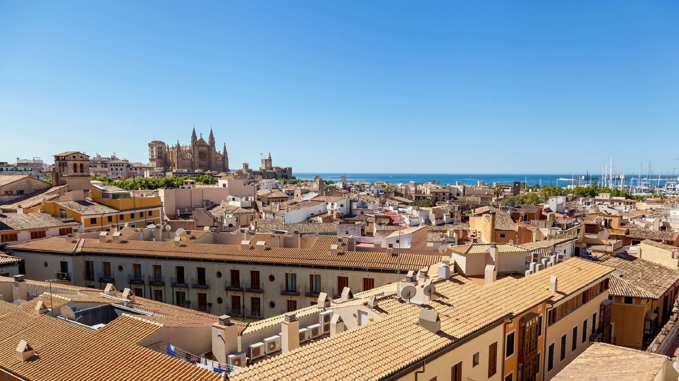 Palma de Mallorca vanhakaupunki Espanja