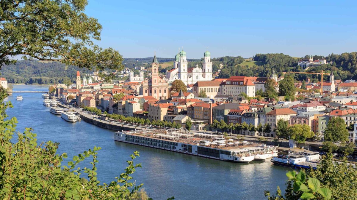 Passau Tonavan rannalla Saksa