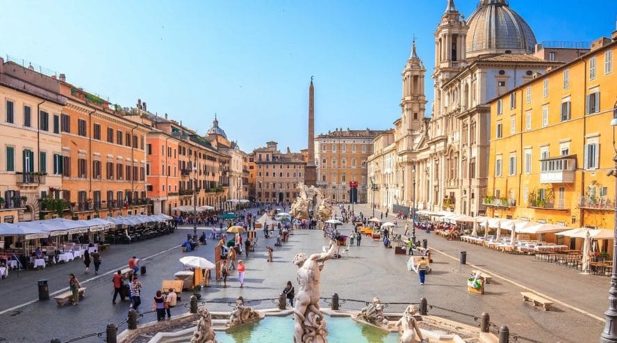 Rooma Navonan aukio Italia