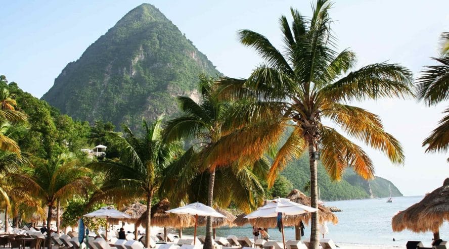 St. Lucia Pitonit Karibia