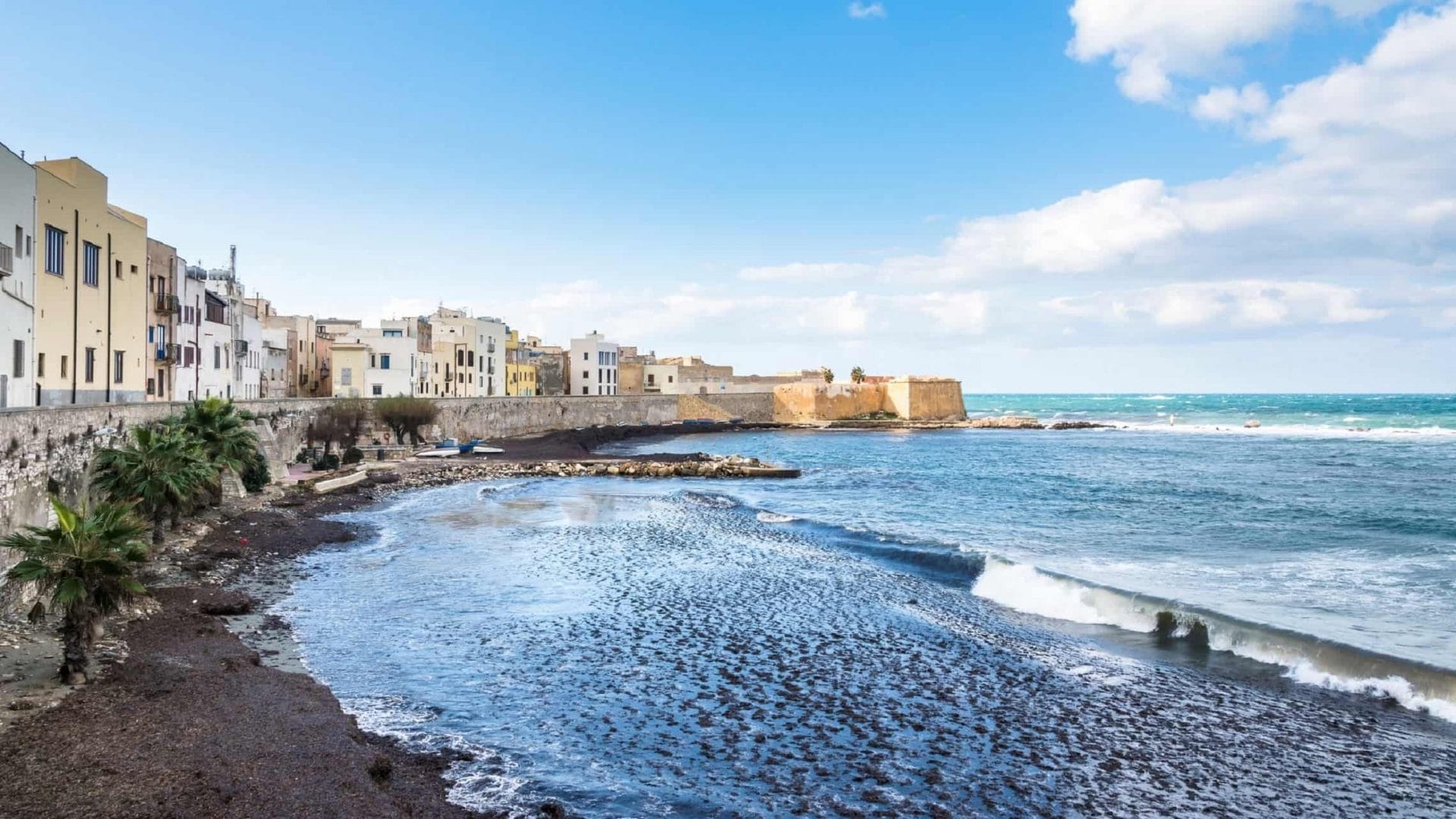 Trapanin satama Sisilia Italia