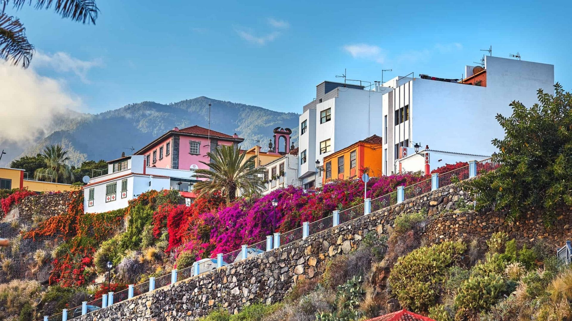 Vanhoja taloja Santa Cruz La Palma Kanariansaaret