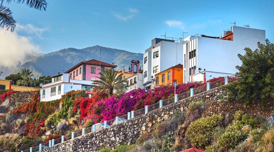 Vanhoja taloja Santa Cruz La Palma Kanariansaaret