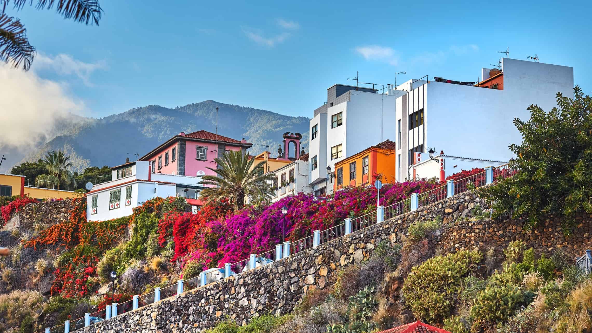 Vanhoja taloja Santa Cruz La Palma Kanariansaaret