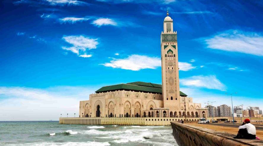 Casablanca Hassan II moskeija Marokko