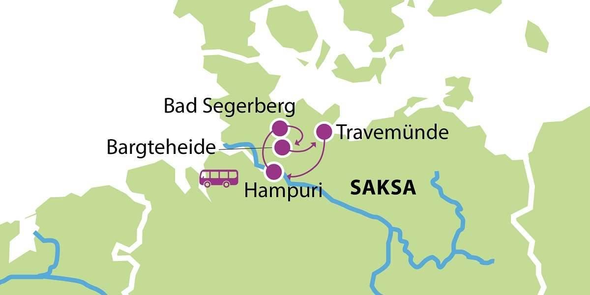 Jouluristeily Saksaan FIJO6 kartta Jouluristeily Saksaan FIJO6 kartta