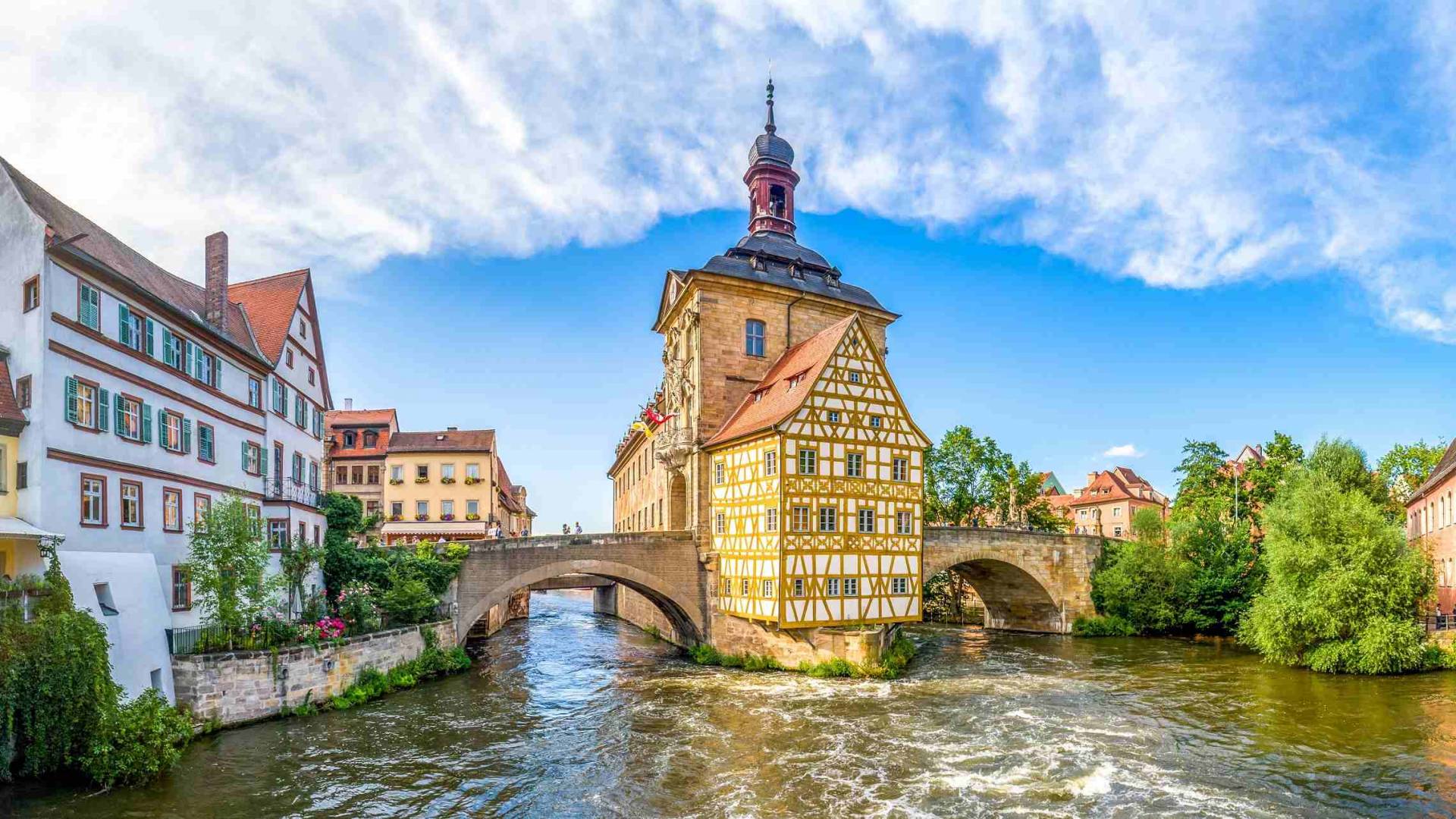 Bamberg vanha kaupungintalo Saksa