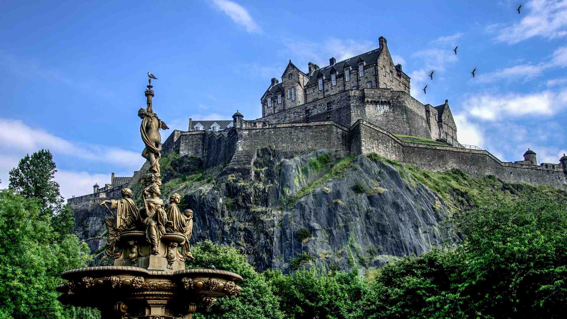 Edinburghin linna Skotlanti