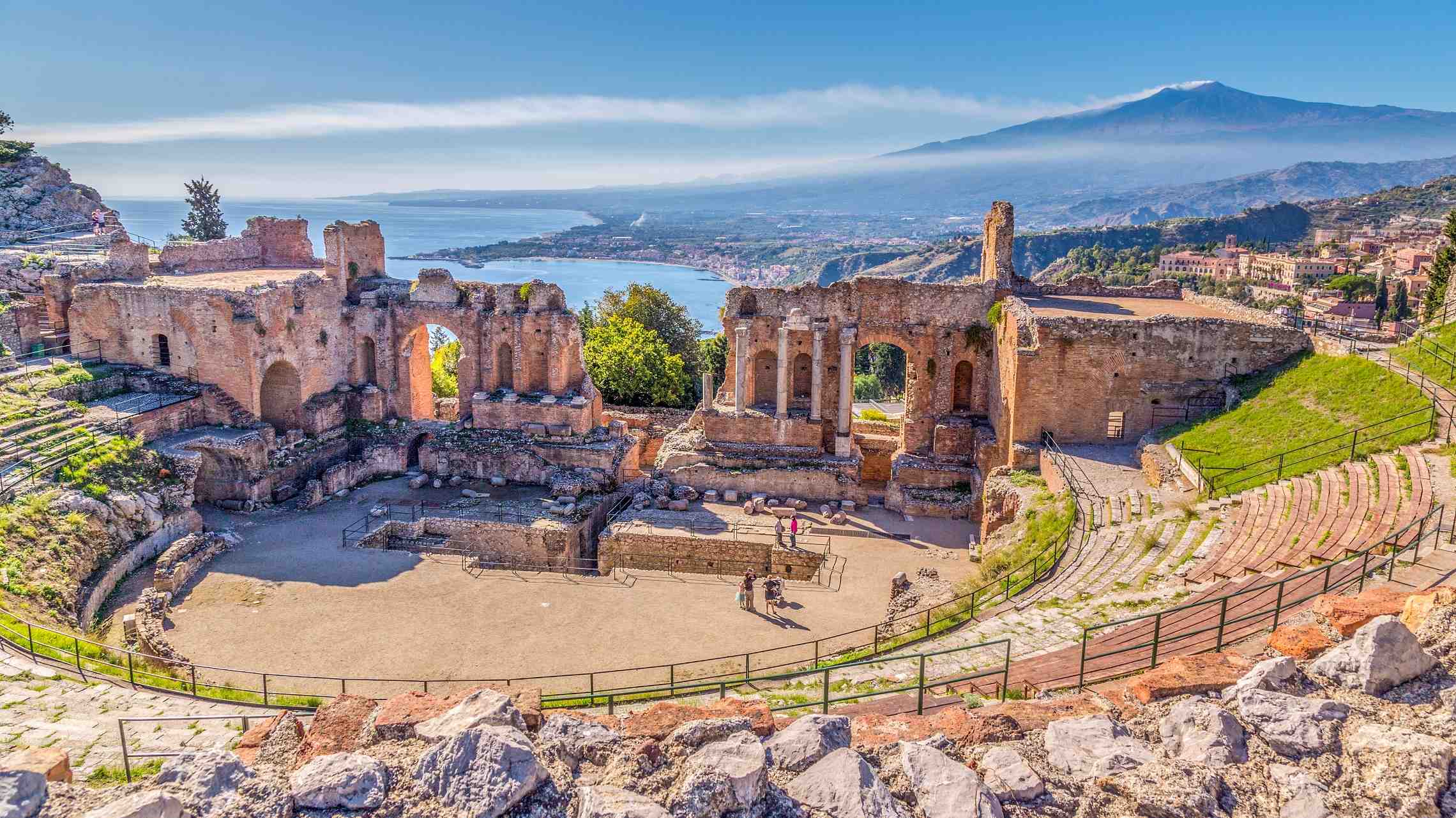 Italia Sisilia Taormiina Etna maisema