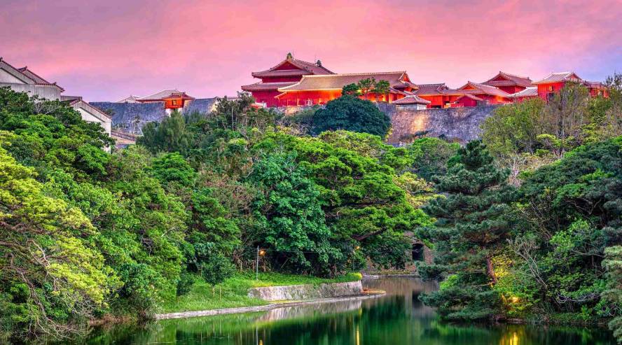 Naha Okinawa Shurin linna Japani