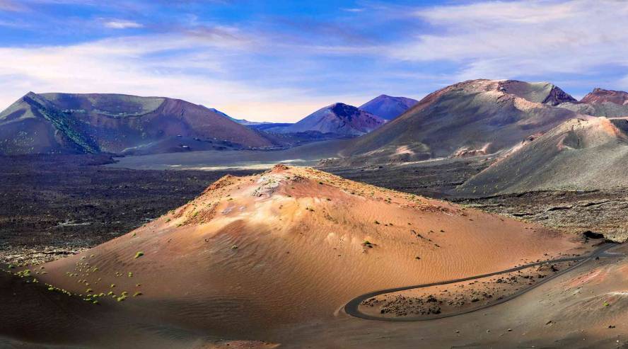 Kanariansaaret Lanzarote Timanfaya vulgaaninen tulivuori