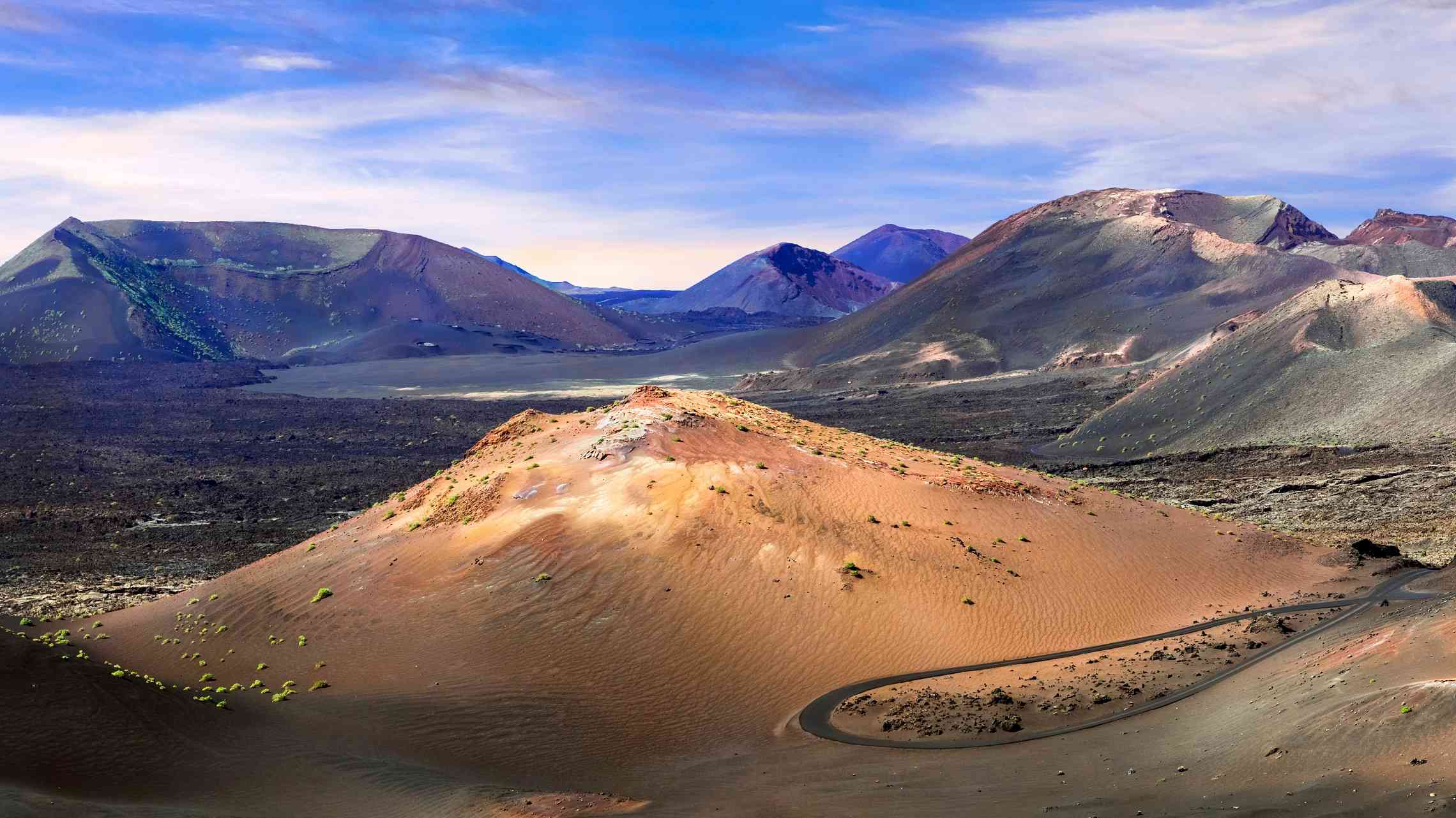 Kanariansaaret Lanzarote Timanfaya vulgaaninen tulivuori