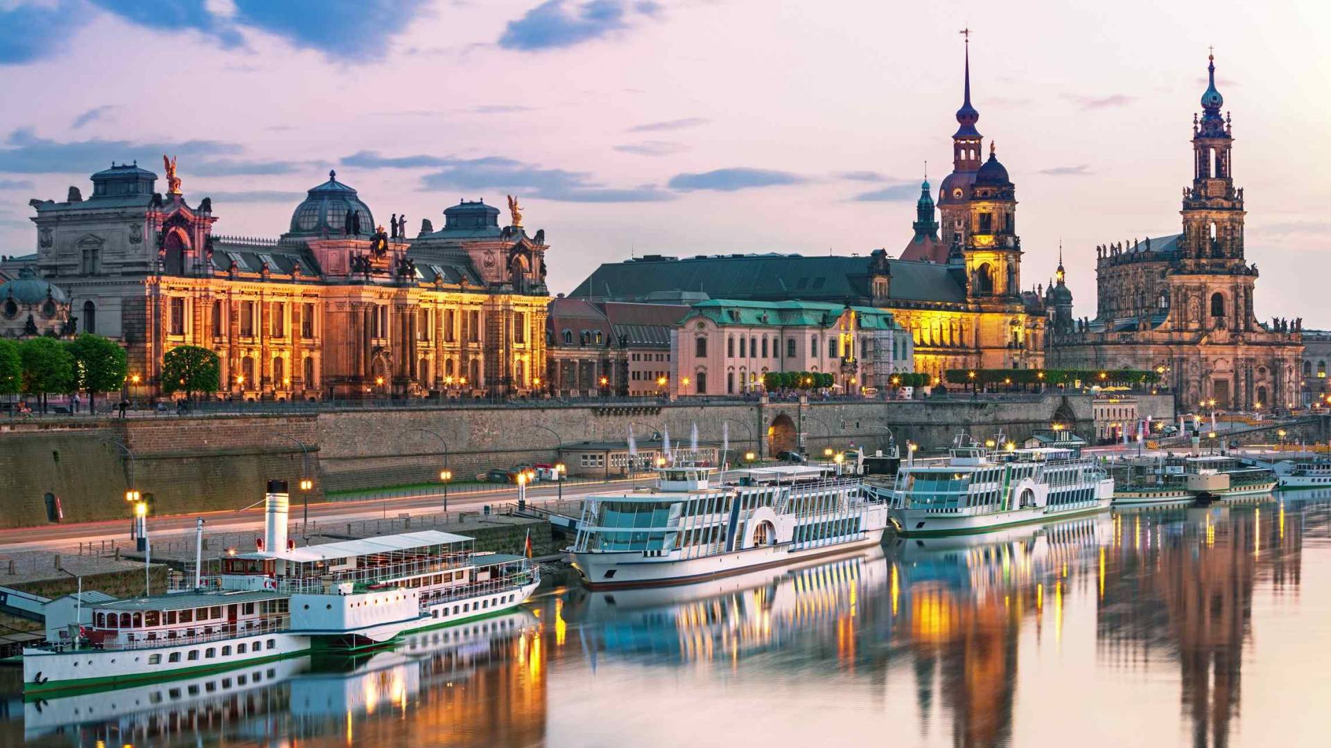 Dresden Elben rannalla Saksa