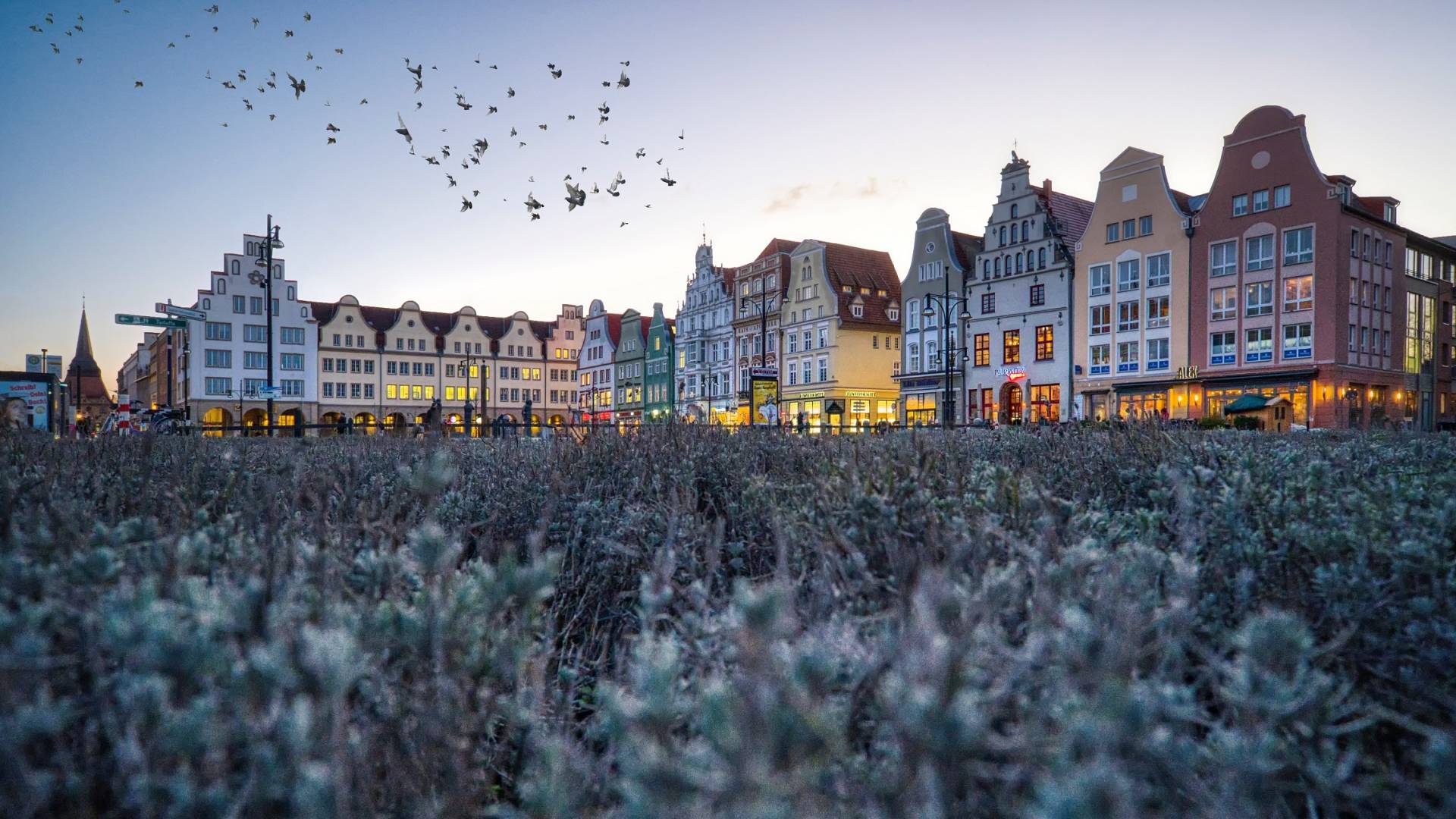 Rostock talvella Saksa