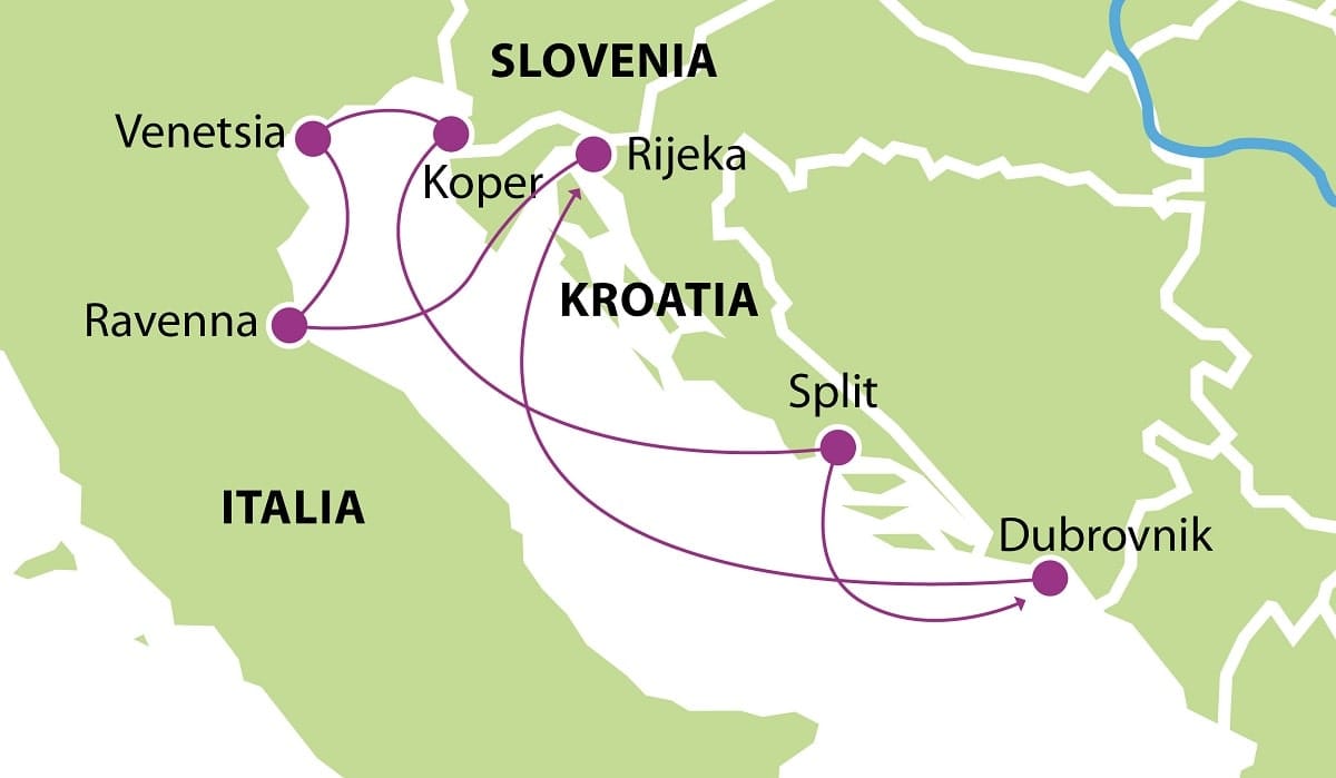 Adrianmerenristeily THMED79 kartta