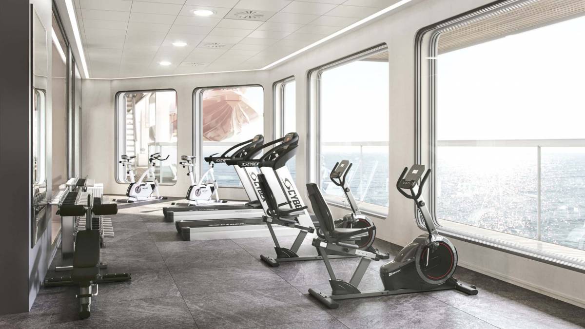 Havila Capella Castor Kuntosali c Havila Voyages 2021