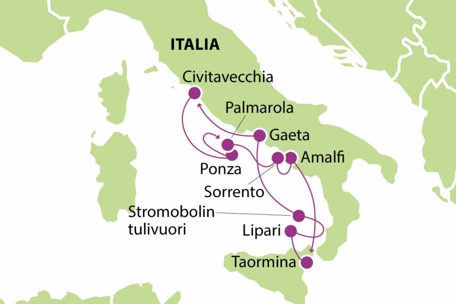 Purjelaivaristeily Italian rannikolla 26 07 2022 STMED10