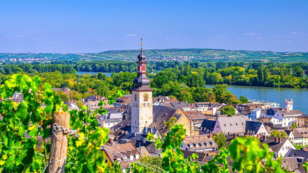 Rudesheim joen varrella Saksa