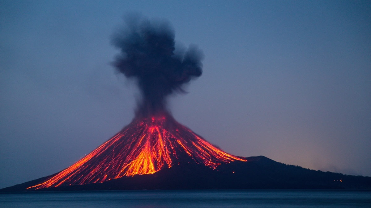 Krakataun tulivuori Indonesia