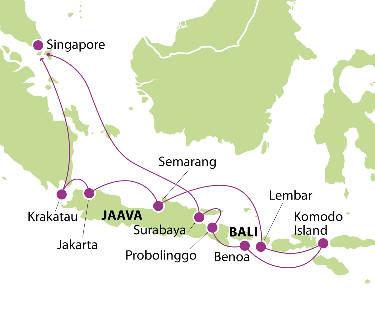 Loytoretki Indonesiassa kartta 2024