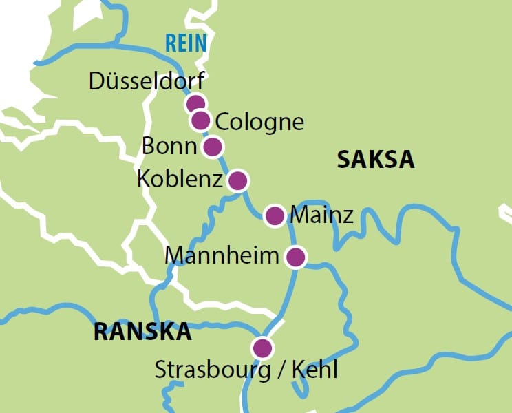 Lumoavat joulumarkkinat Reinilla 2024 kartta
