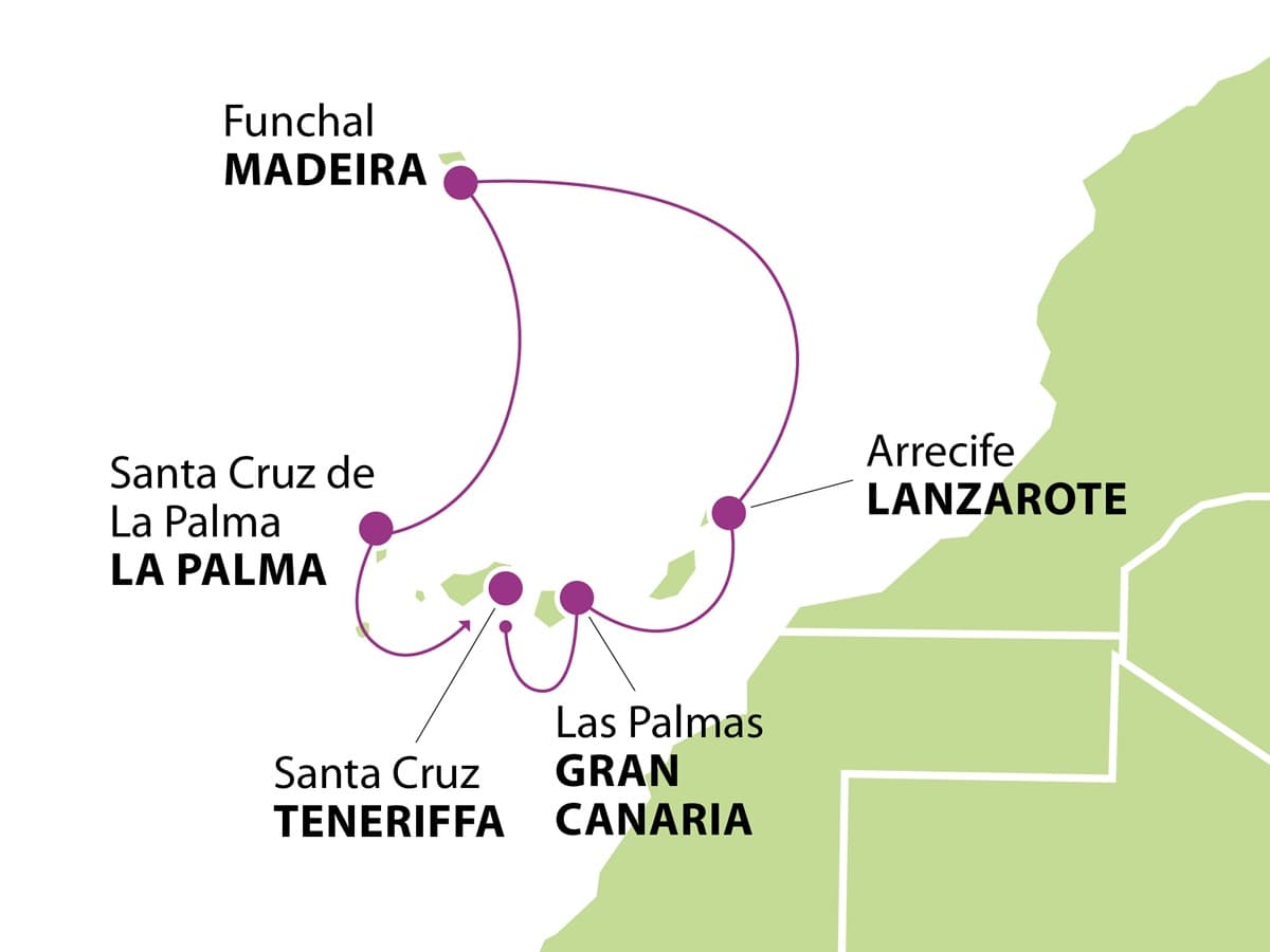 Kanariansaaret ja luonnonkaunis Madeira 2024