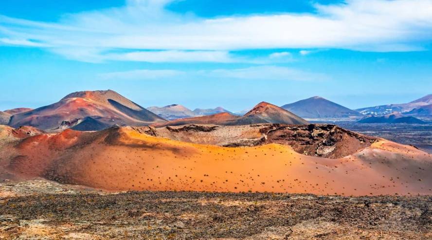 Timanfayan kansallispuiston maisema Lanzarote Kanariansaaret
