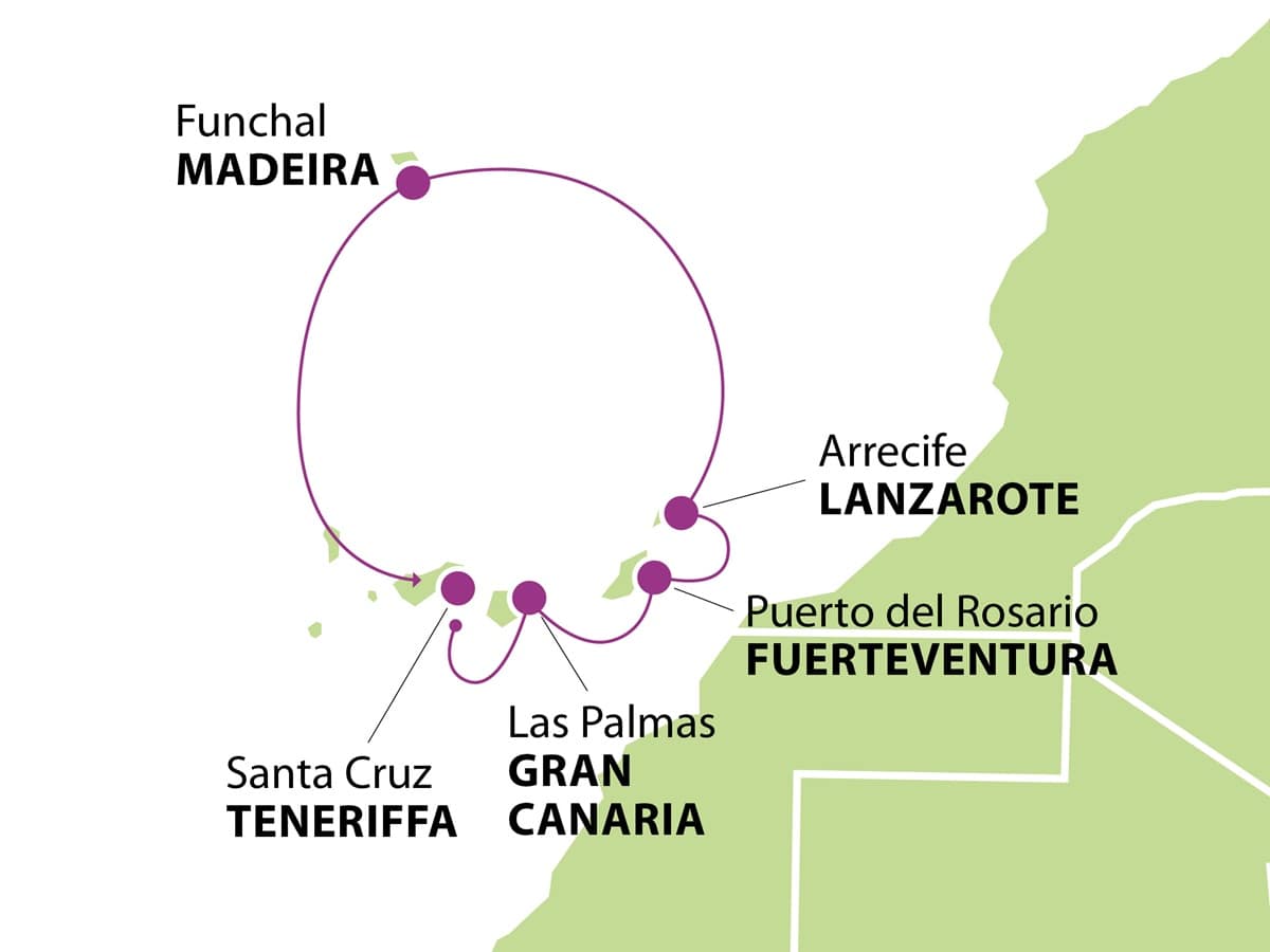 Uuden vuoden risteily Kanariansaaret ja Madeira 2024