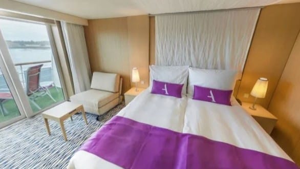 Ambition balcony cabin @ambassador cruise line