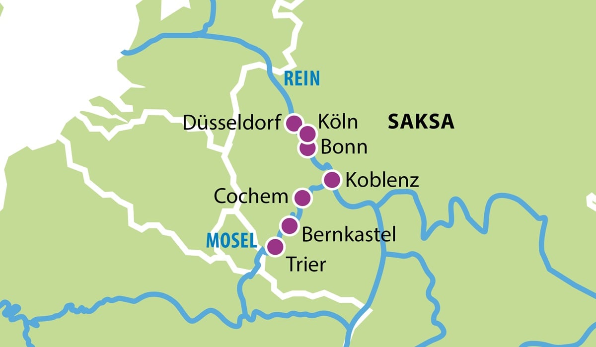 Moseljoen risteily kartta 2025 syyskuu