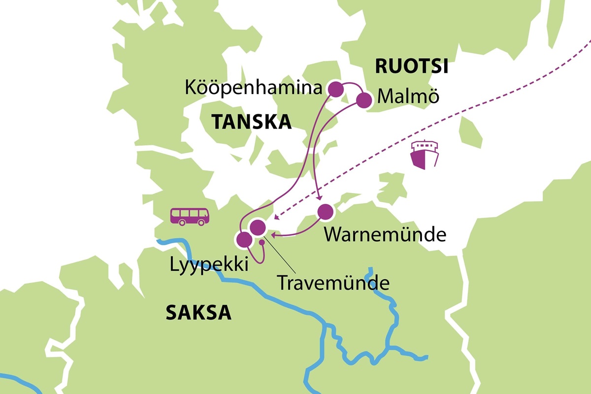 KC Kartta Koopenhamina Tanska Ruotsi Saksa