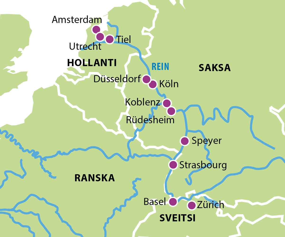 KC kartta www lev 1200px Reinjoen risteily Sveitsista Alankomaihin 01 04 2026