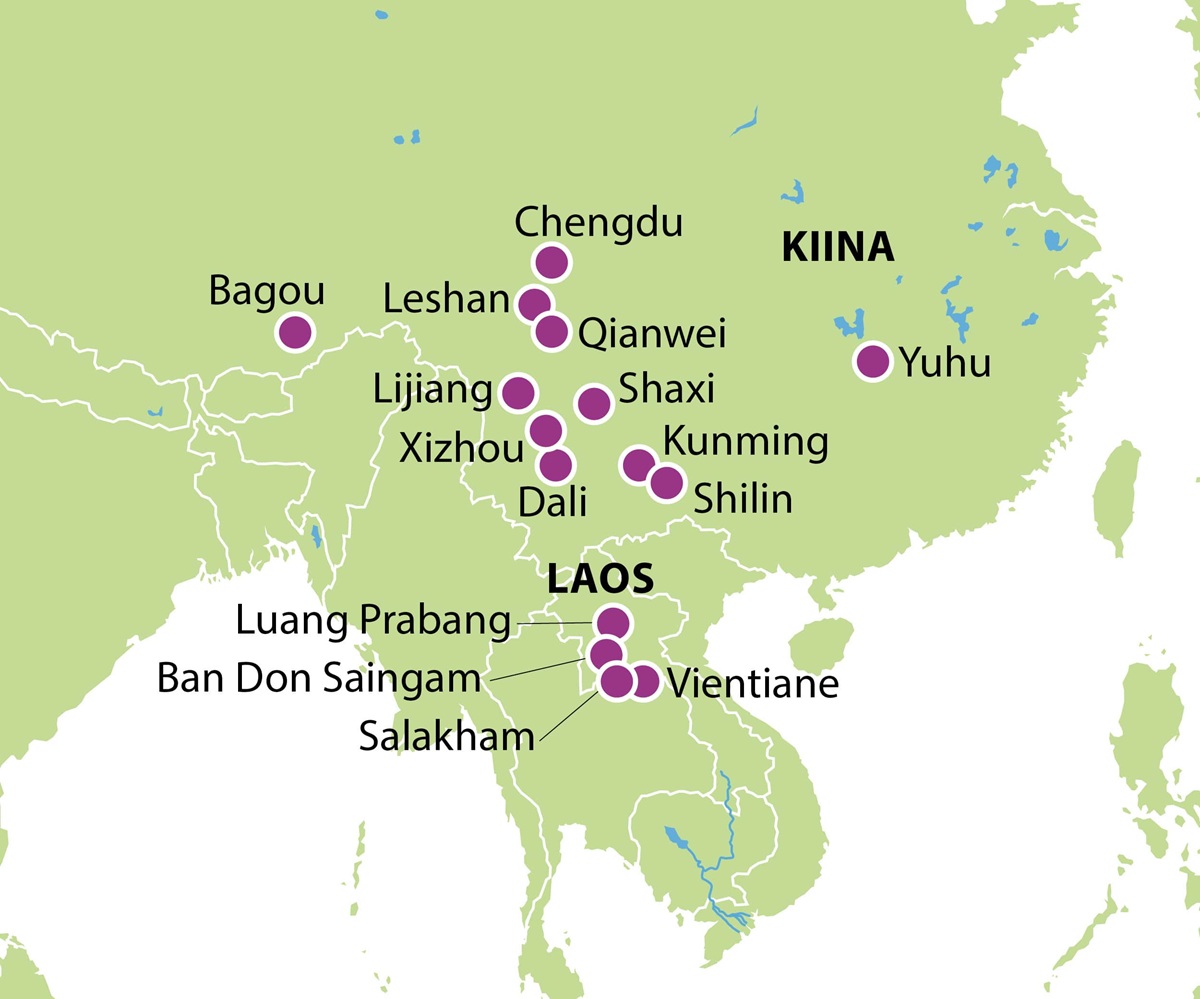 KC kartta www Kiertomatka Kiinaan ja Laosiin 24 02 2025