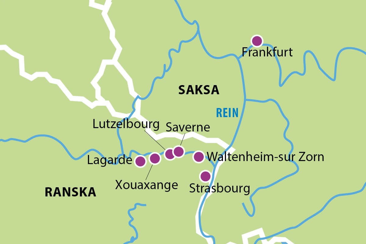 KC kartta Bargeristeily kulttuurin ja kulinarismin Ranskaan 03 06 2026