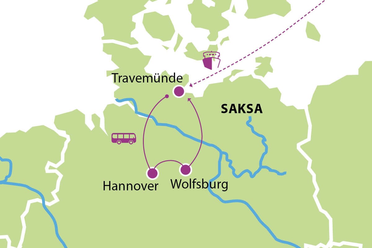 KC kartta www lev 1200px ROPAX Pikkujouluristeily Saksaan 24 11 2026