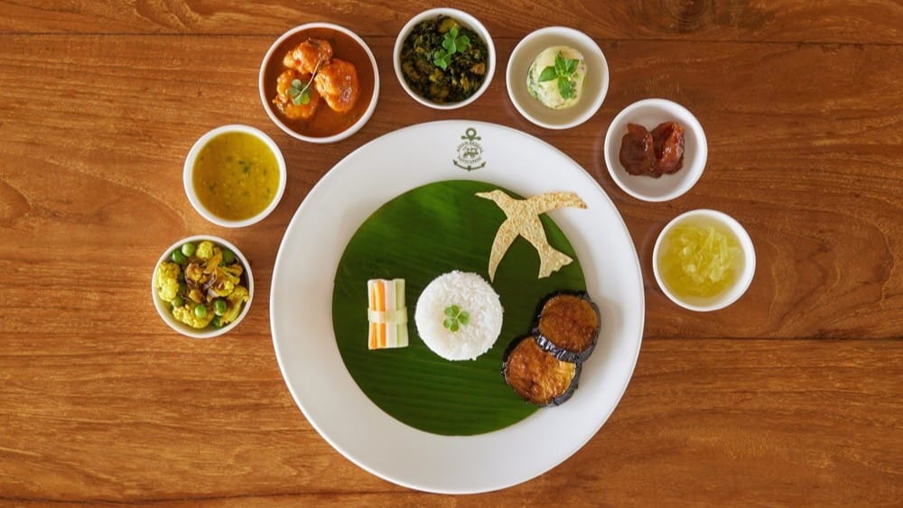 Bengali thali ateria Intia
