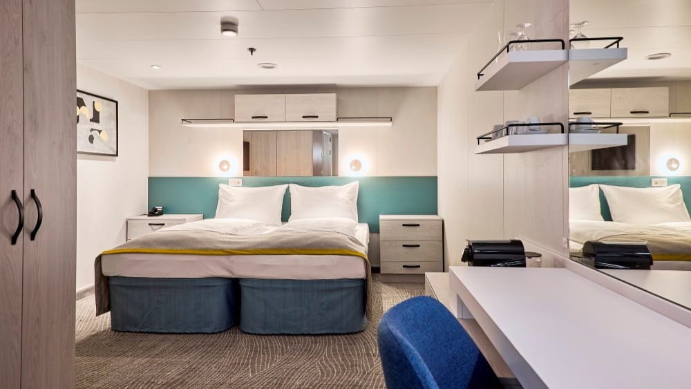 Mein Schiff 7 2h sisähytti parivuode