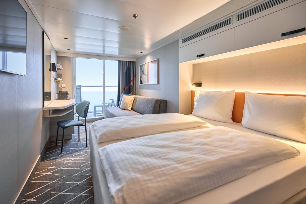 Mein Schiff Flow Relax 2h parvekehytti parivuode